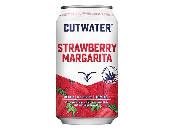 Order Cutwater Strawberry Margarita - 4x 12oz Cans food online from Josh Wines & Liquors Inc store, New York on bringmethat.com