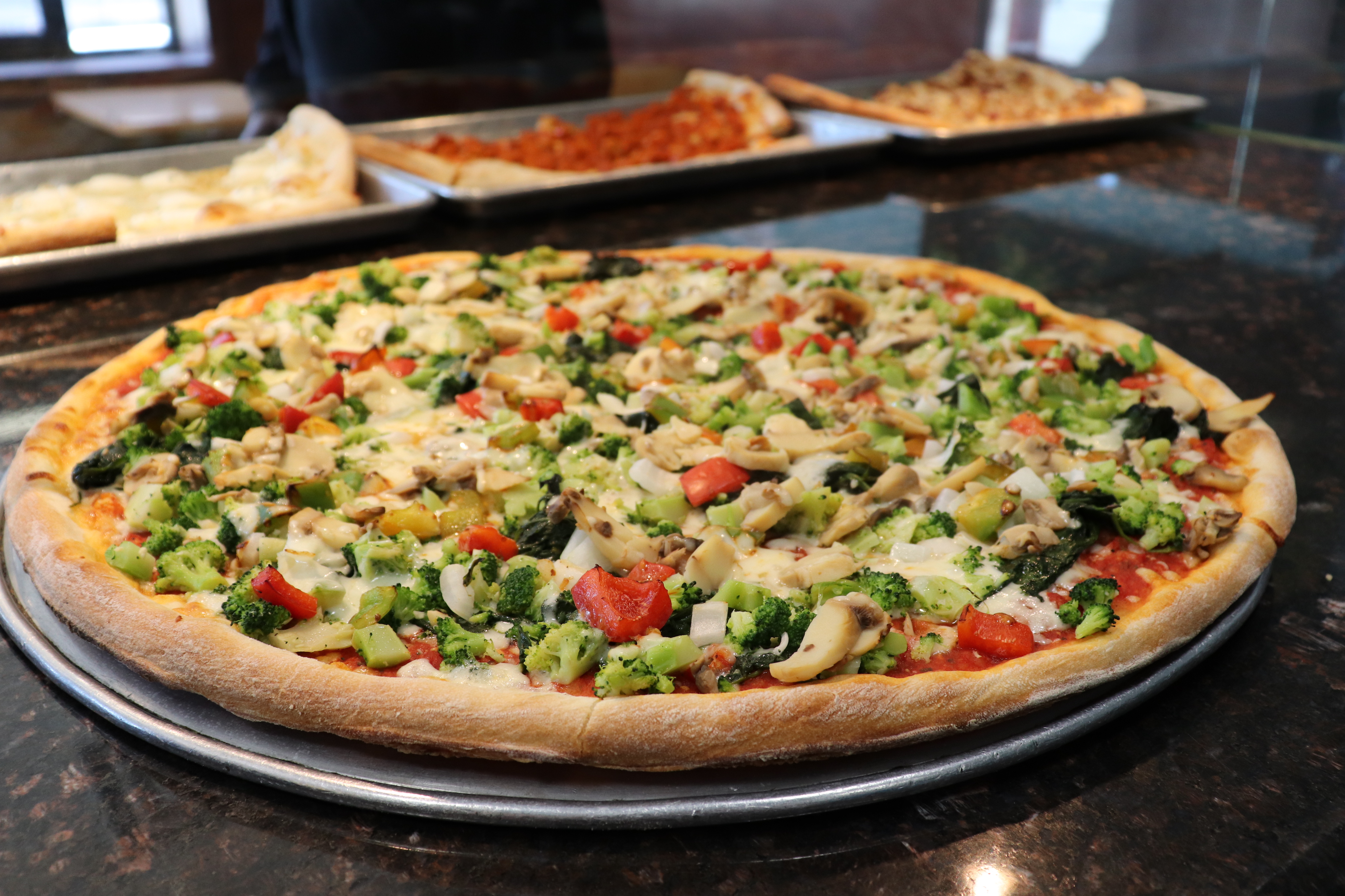 Order Supreme Veggie Pizza food online from Rocco pizza store, Brooklyn on bringmethat.com