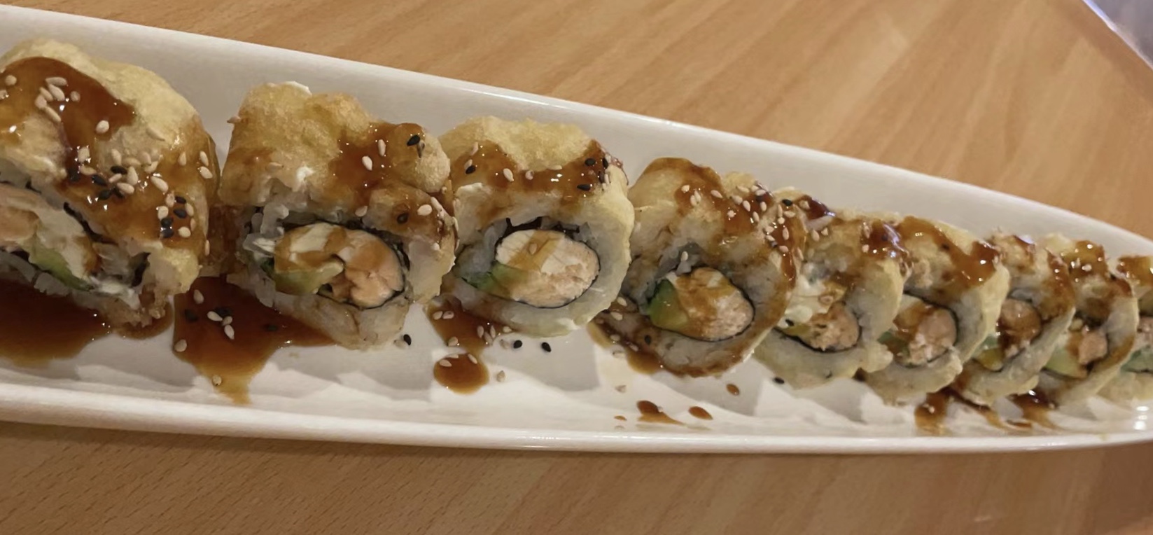 Order JB Tempura Roll food online from Sushi Osaka store, Ithaca on bringmethat.com