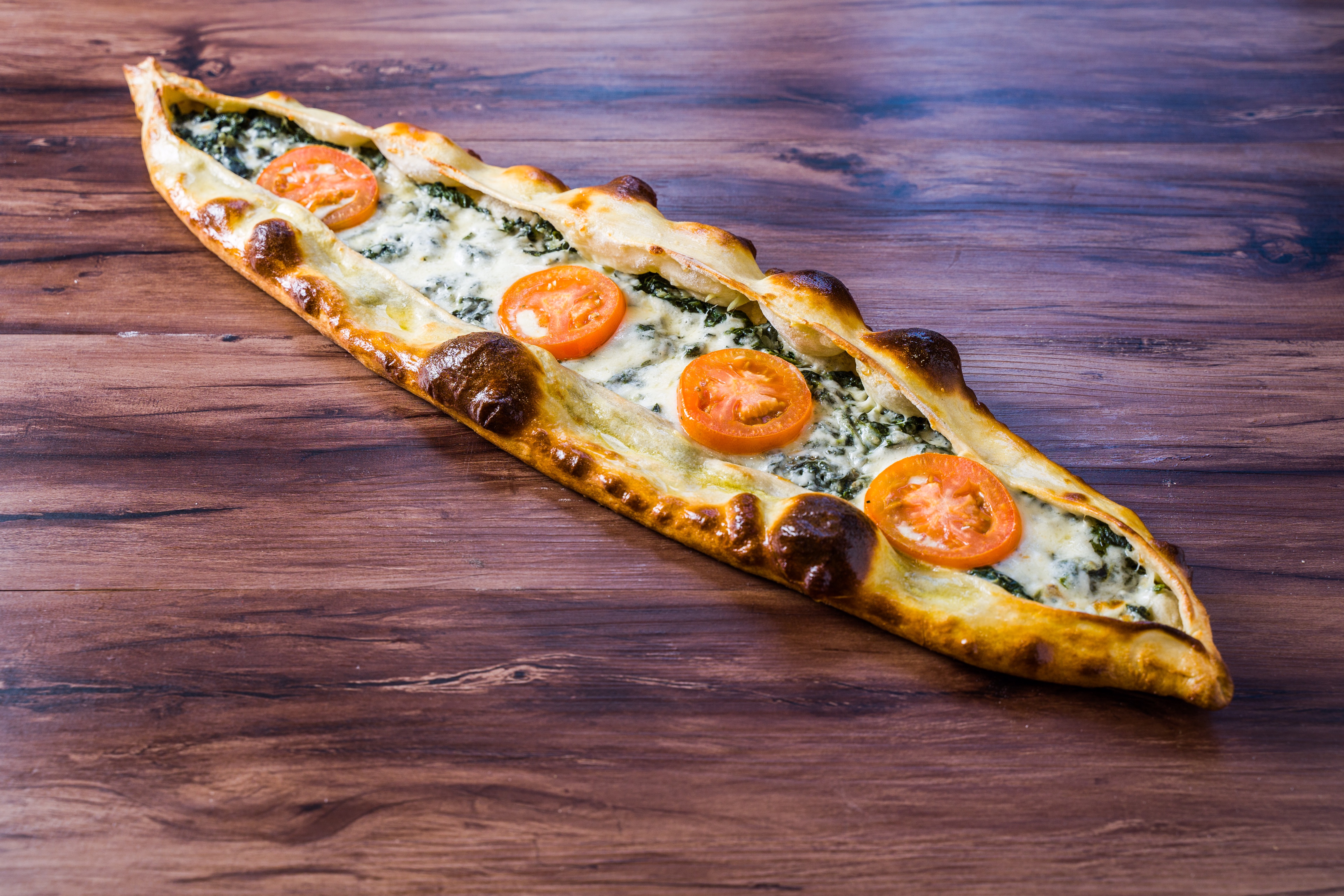 Order 50. Spinach Pide food online from Sophra Grill store, New York on bringmethat.com