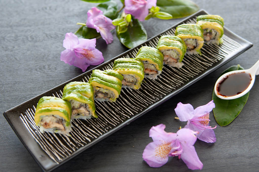 Order Dragon Roll food online from Kumo Sushi Hibachi & Lounge store, Bay Shore on bringmethat.com