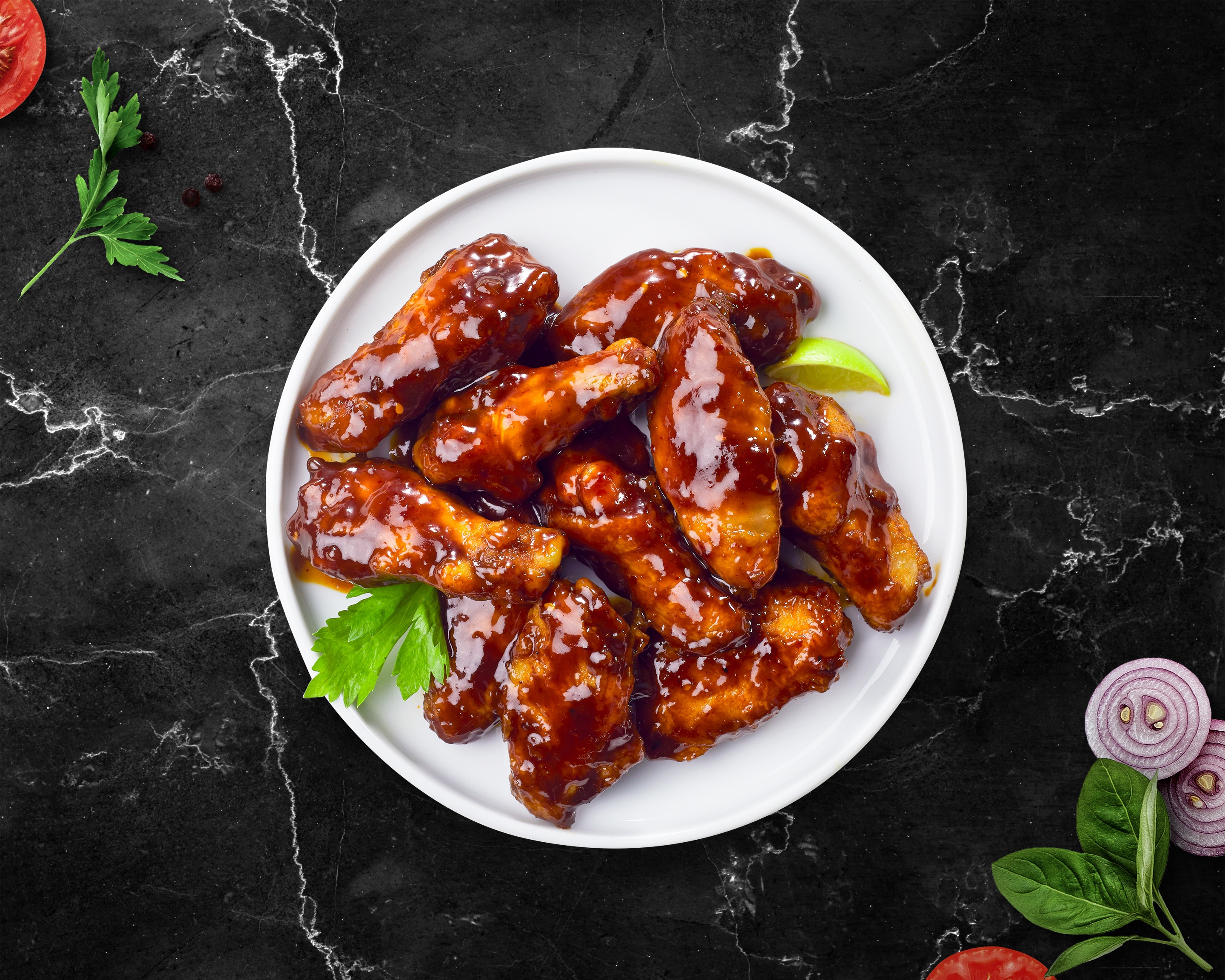 Order BBQ Bonanza Wings  food online from A Wing Set store, Lakewood on bringmethat.com
