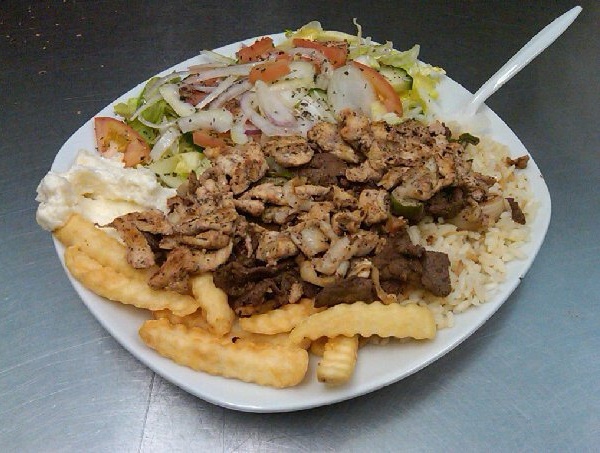 Order Gyro Dinner food online from Charlies Pizza Cafe store, Allston on bringmethat.com