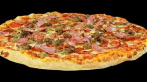 Order Meat Lovers Pizza food online from Pizza 911 store, Manchester on bringmethat.com
