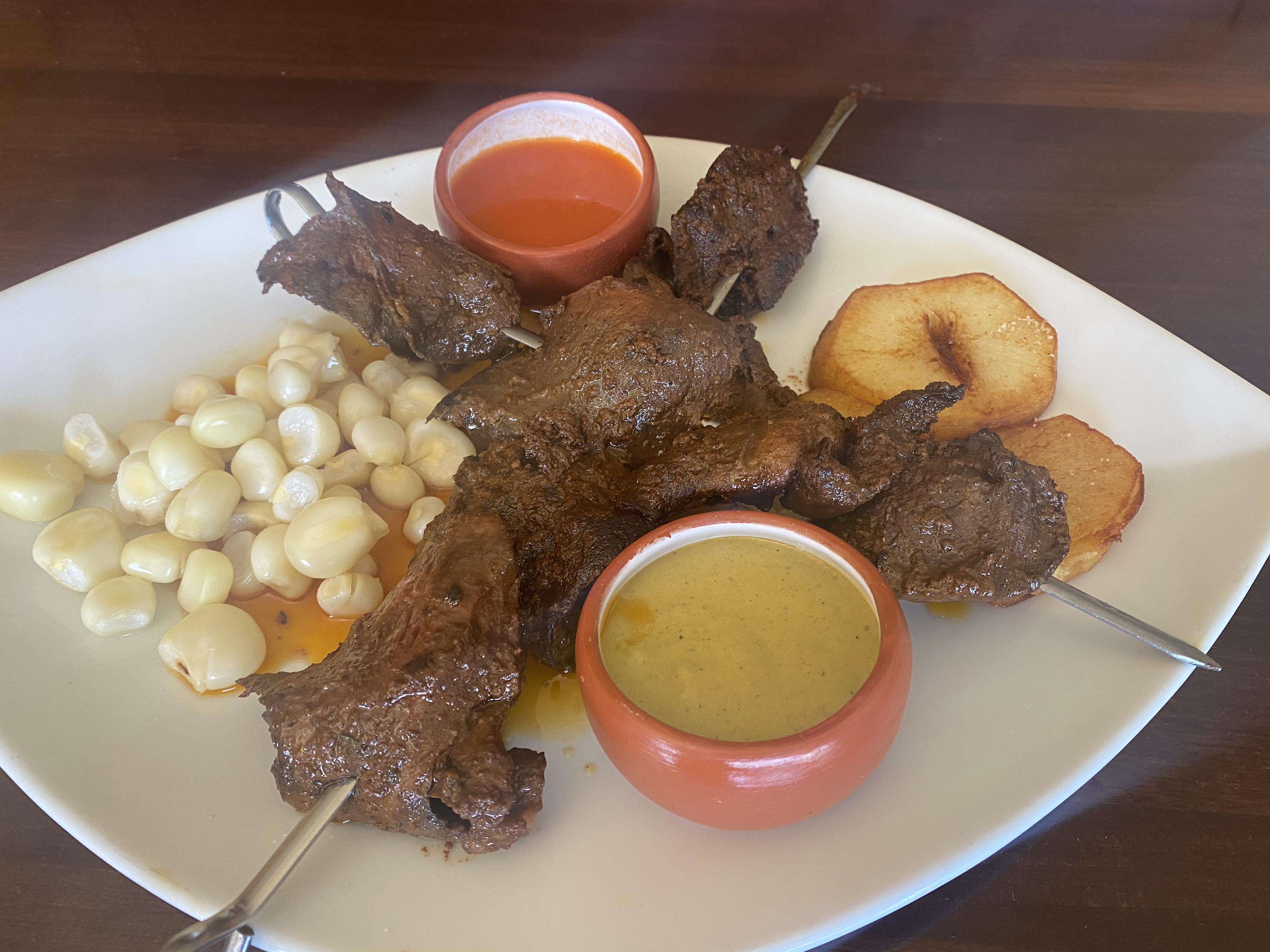 Order Anticuchos food online from Inka Cantina store, Fountain Valley on bringmethat.com