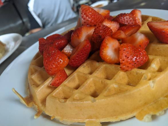 Order Strawberry Waffle food online from Bedford Street Diner store, Stamford on bringmethat.com