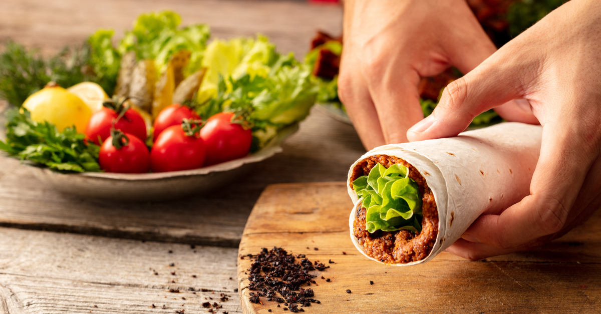 Order %100 Vegetarian Cig Kofte Wrap food online from Turkitch store, Chicago on bringmethat.com