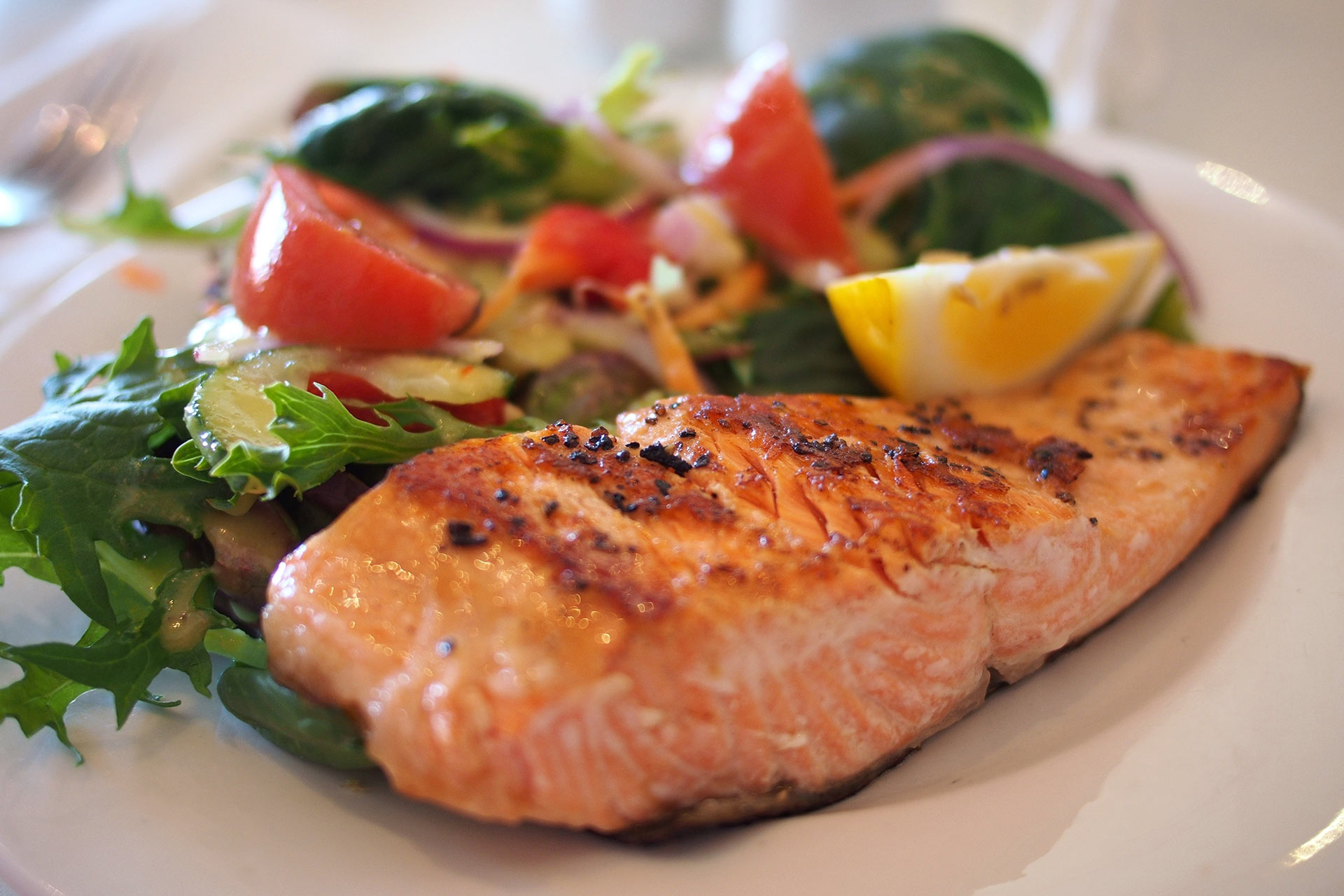 Order Grilled Salmon food online from Guy and Gallard - Madison Ave store, New York on bringmethat.com