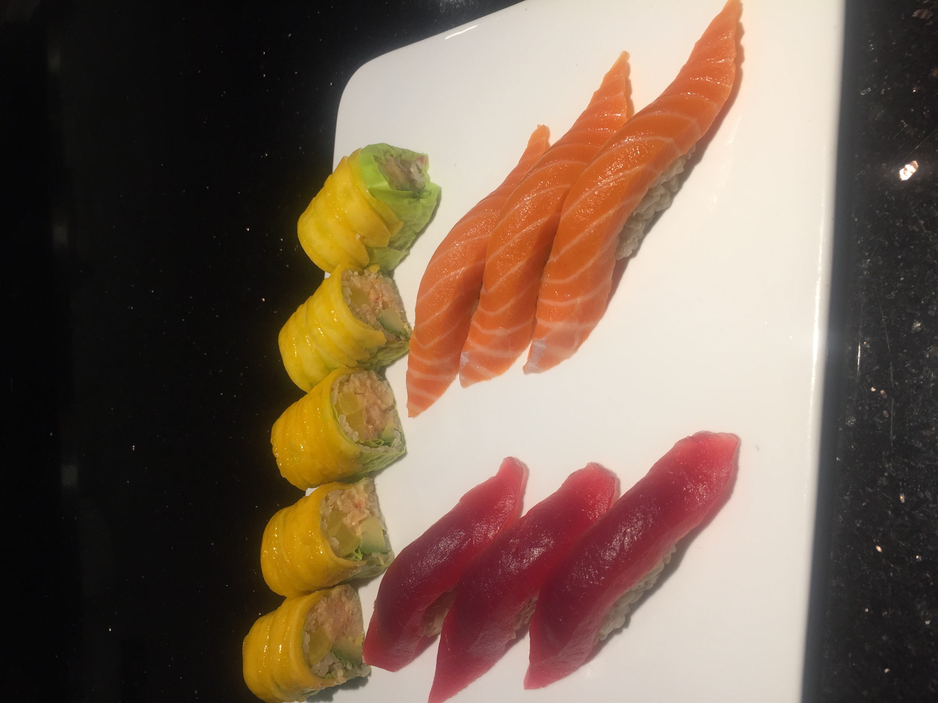 Order Tuna and Salmon Dinner food online from Mizu Japanese Sushi Cuisine store, Farmingdale on bringmethat.com