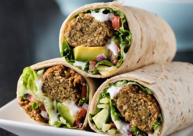 Order Falafel Wrap food online from Pizza Pino store, San Francisco on bringmethat.com