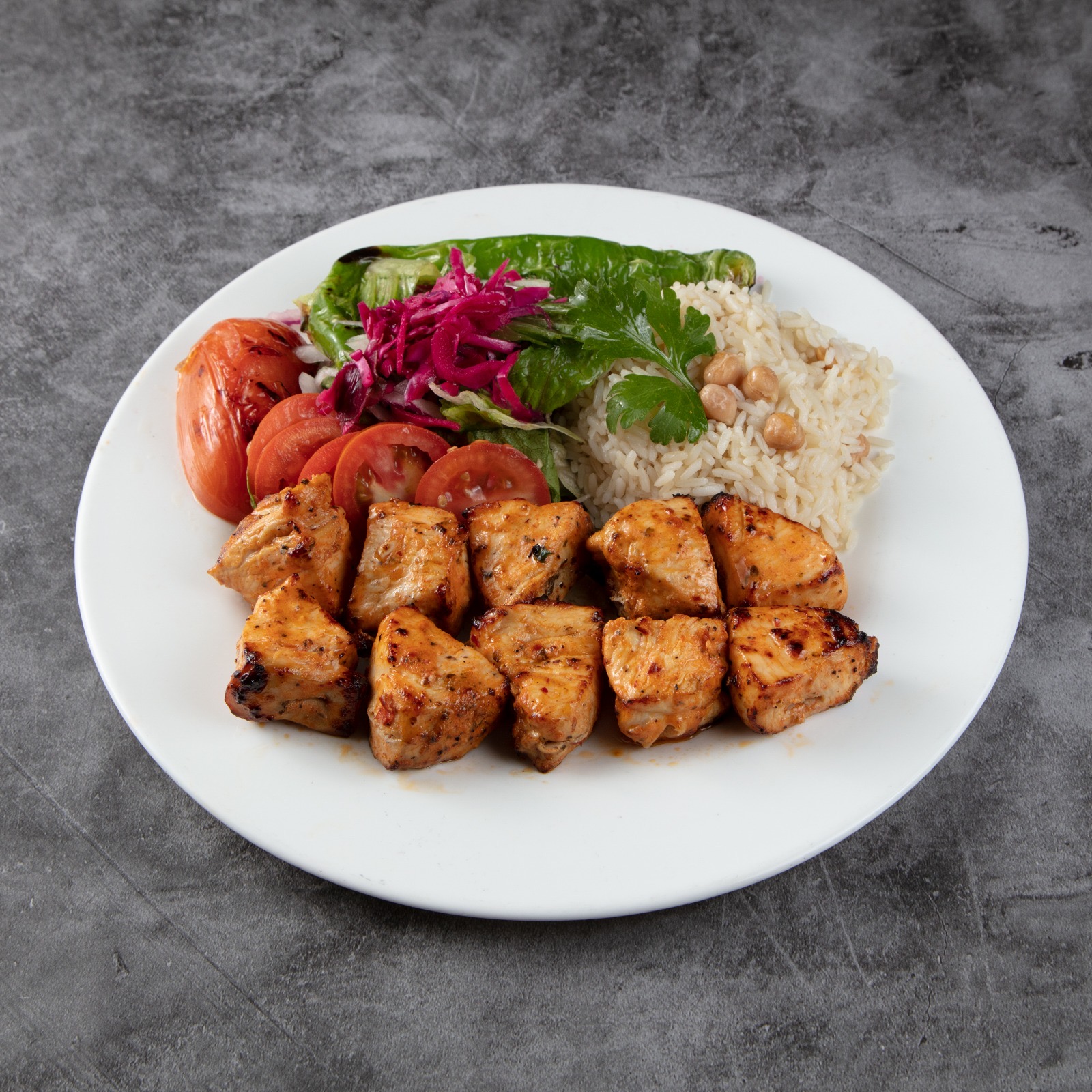 Order Chicken Shish Kebab Platter (SMALL) food online from Soup & Gyro store, New York on bringmethat.com