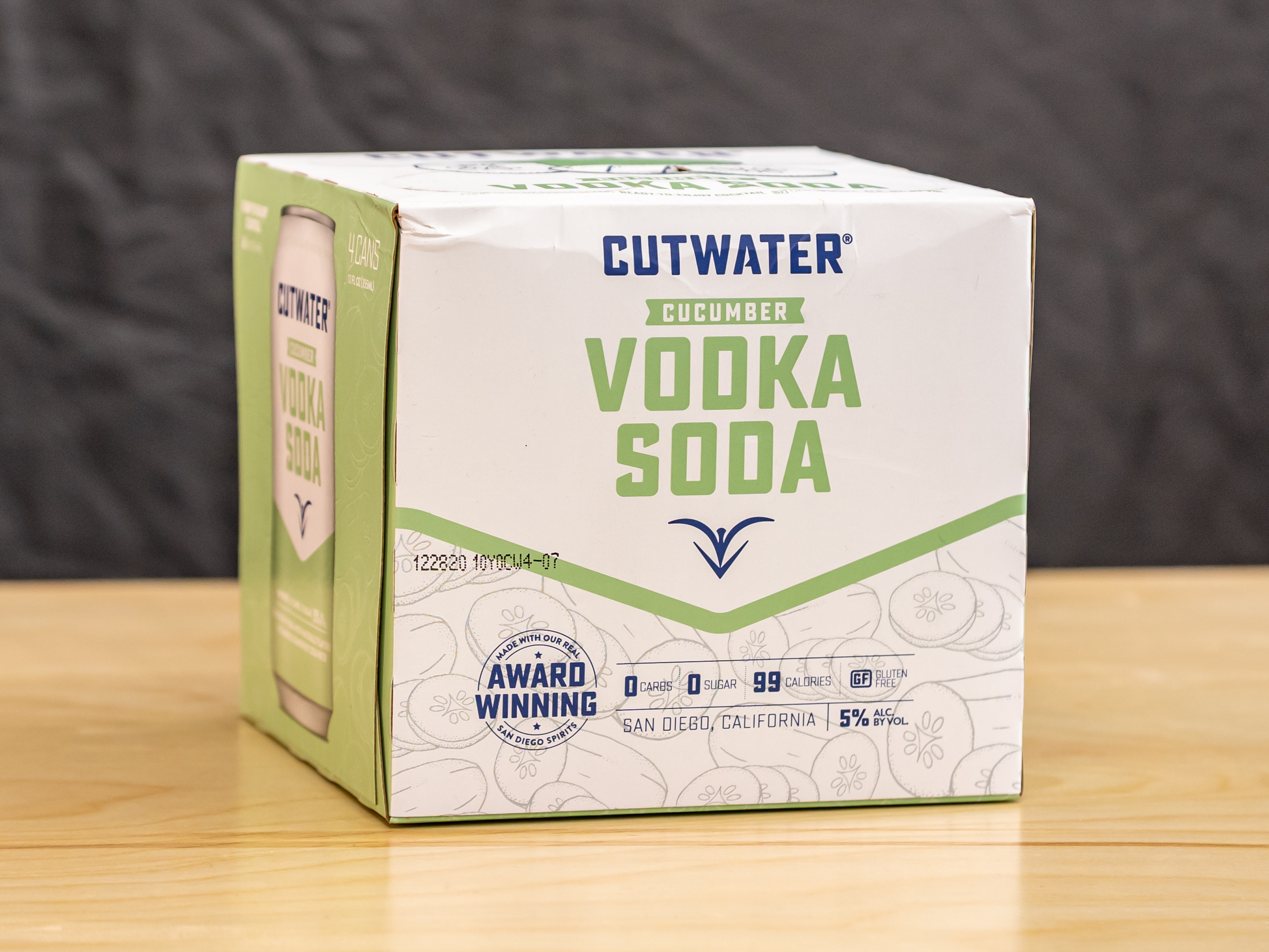 Order Cutwater Spirits Vodka Soda Cucumber food online from Glenrose Liquor store, Glendale on bringmethat.com