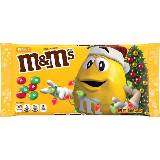 Order M&M's Chirstmas Peanut Chocolate Candy - 10 oz food online from Rite Aid store, LEHIGHTON on bringmethat.com