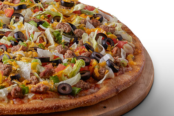 Order Beef Taco Pizza food online from Pizza Guys store, Santa Clarita on bringmethat.com