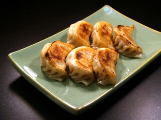 Order 2. Chicken Pan-Fried Pot stickers (6) food online from Chef Ming store, Beverly Hills on bringmethat.com