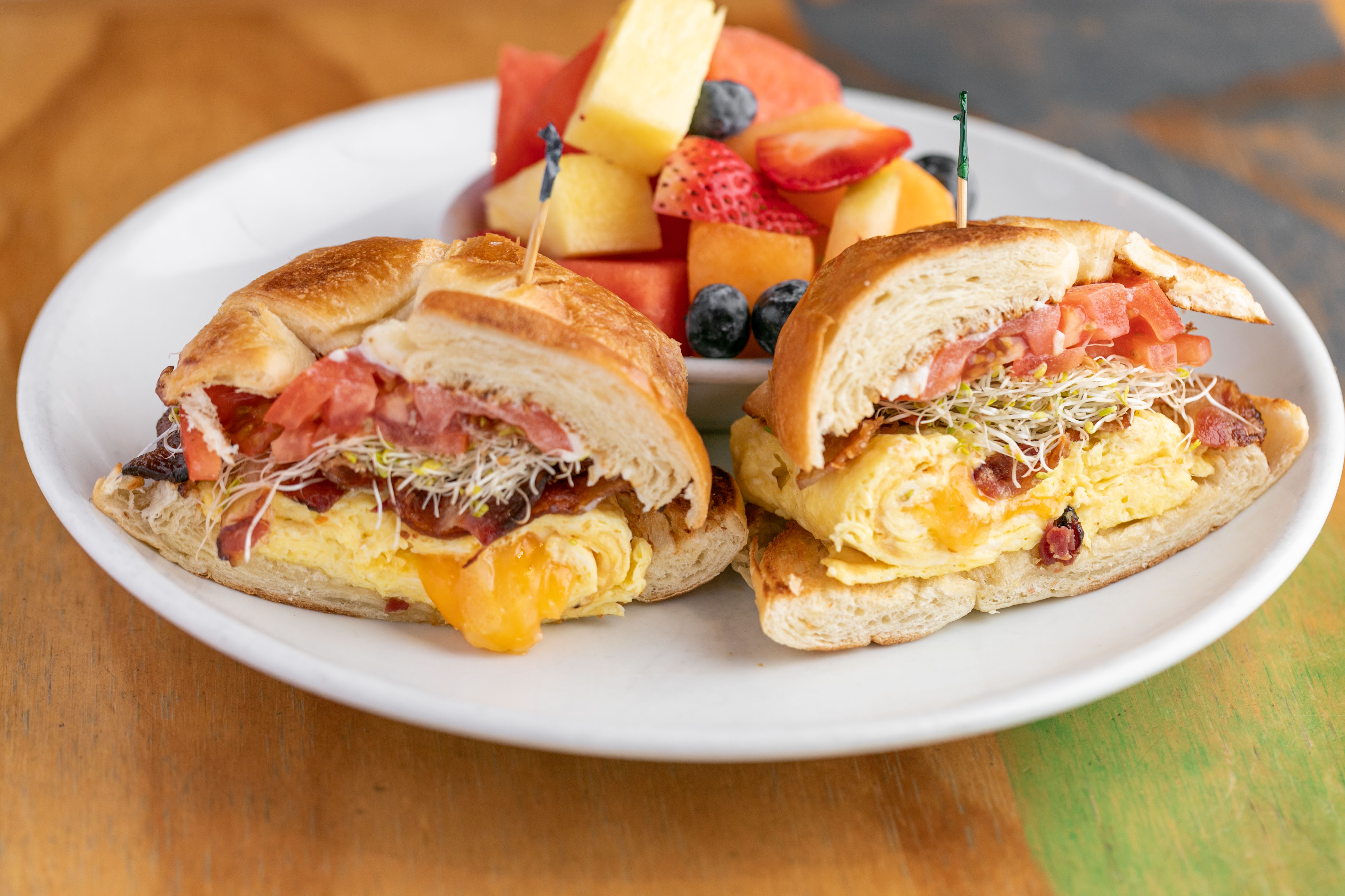 Order Croissant Breakfast food online from Swamis Cafe store, Solana Beach on bringmethat.com