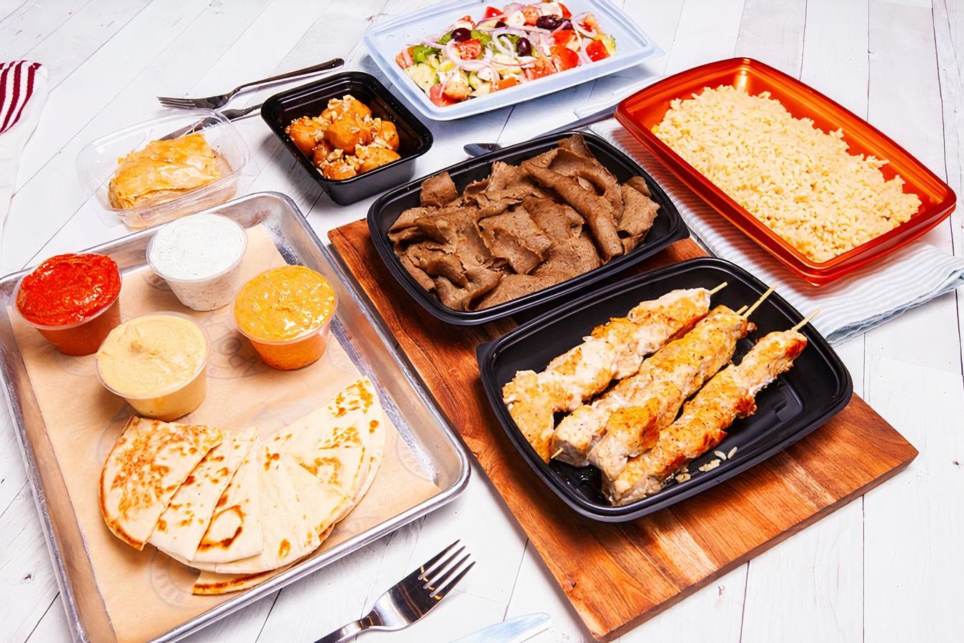 Order Family Meal food online from Apola Greek Grill store, Irvine on bringmethat.com