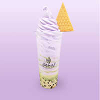 Order Matcha Bubble Tea & Taro Ice Cream food online from Surreal Creamery store, New York on bringmethat.com