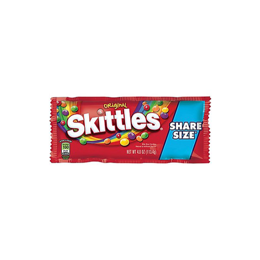 Order Skittles Original Share Size 4 Oz food online from Rebel store, Las Vegas on bringmethat.com