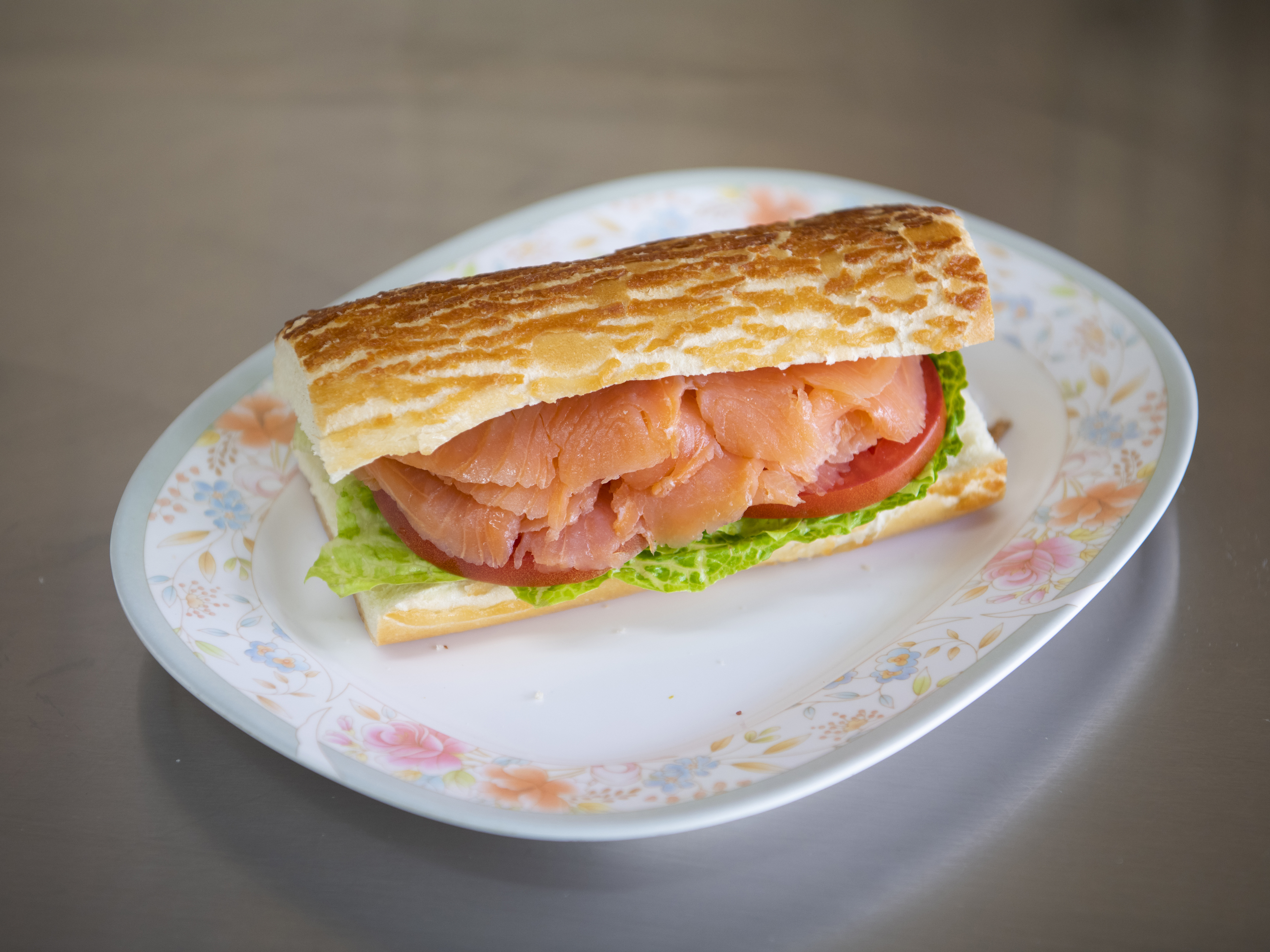 Order Smoked Salmon Sandwich food online from Good Luck Cafe store, San Francisco on bringmethat.com