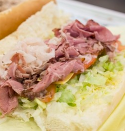Order The Tantalizer- Roast Beef, Pastrami, Turkey food online from Sensuous Sandwich store, Orem on bringmethat.com