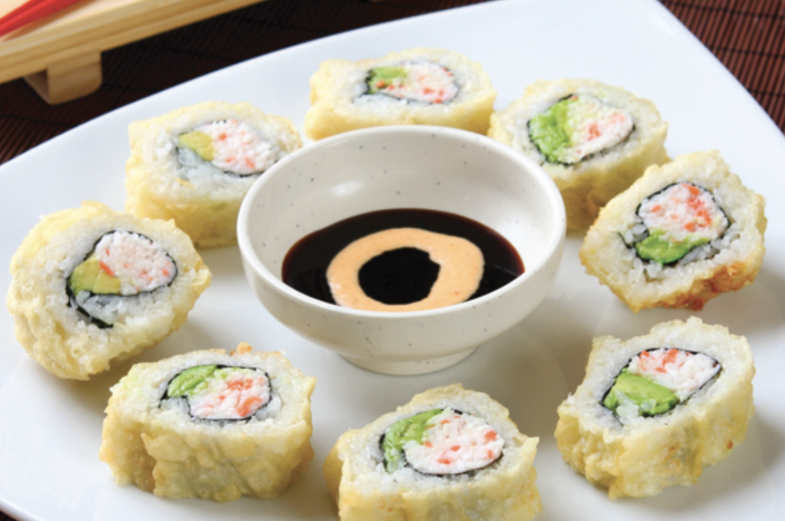 Order Tempura California Roll food online from Asahi Sushi store, Granada Hills on bringmethat.com