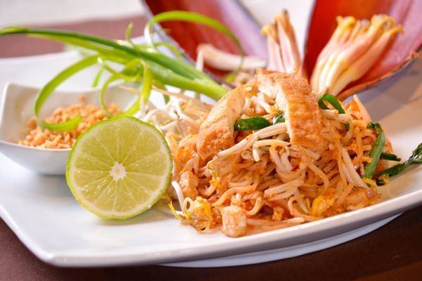 Order Pad Thai Noodles food online from SukhoThai on Royal St. store, New Orleans on bringmethat.com