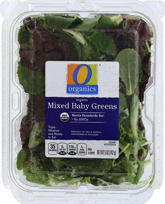 Order O Organics · Organic Mixed Baby Greens (5 oz) food online from Albertsons store, Saint George on bringmethat.com
