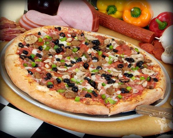 Order Medium - Patrolman's Deluxe food online from B.C. Pizza store, Traverse City on bringmethat.com