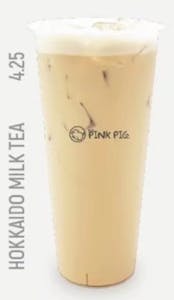 Order Hokkaido Milk Tea food online from Pink Pig Boba & Pizza store, Anaheim on bringmethat.com