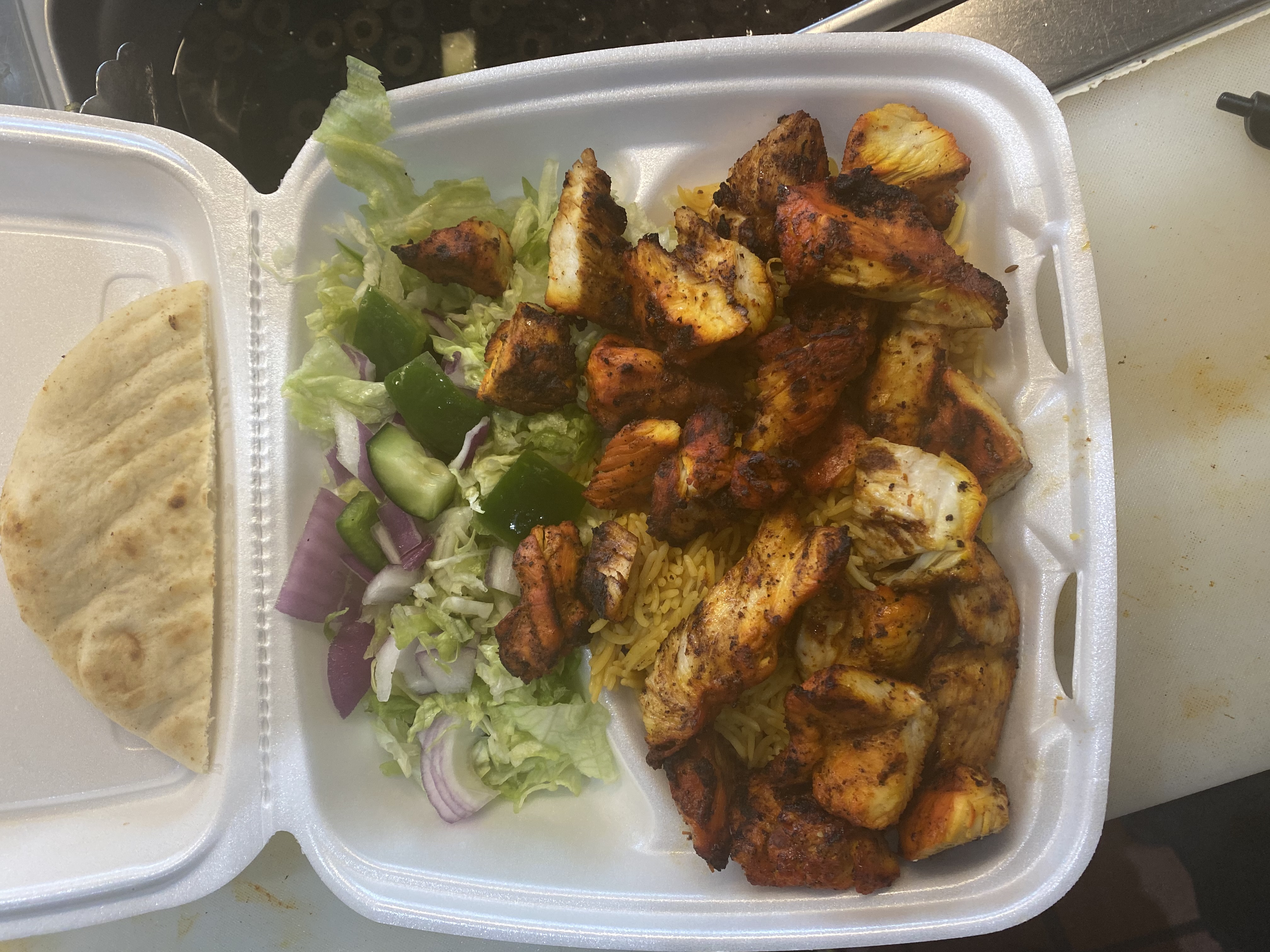 Order Chicken Tikka on Rice food online from Halal Bites store, Johnson City on bringmethat.com