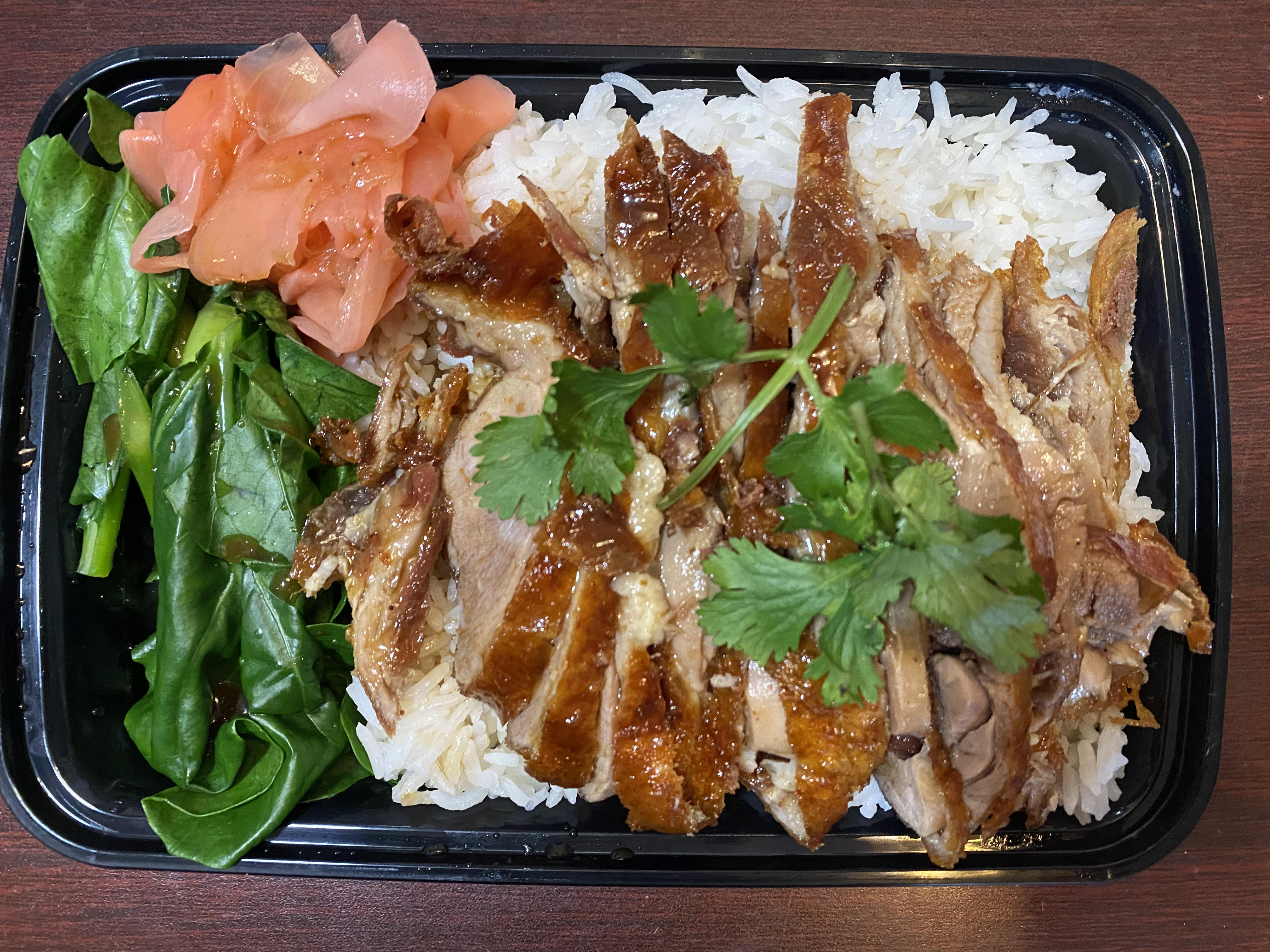 Order Roast Duck on Rice food online from Yummy thai cuisine store, Cambridge on bringmethat.com
