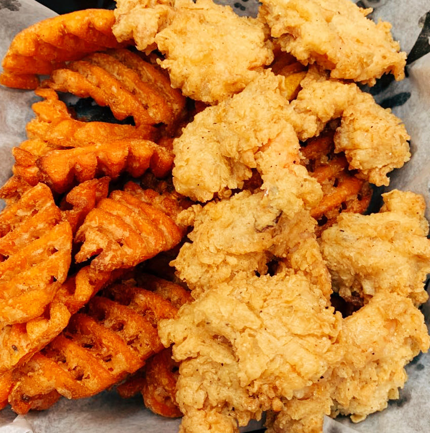 Order Fried Shrimp Basket food online from Ruby's Cajun store, Philadelphia on bringmethat.com