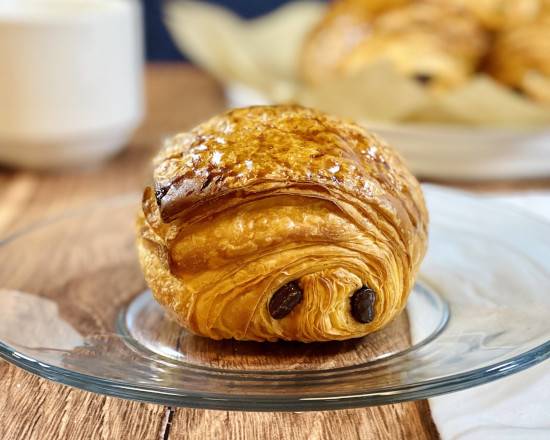 Order Pain au chocolat (chocolate croissant) food online from La Belle French Bakery store, Thornton on bringmethat.com