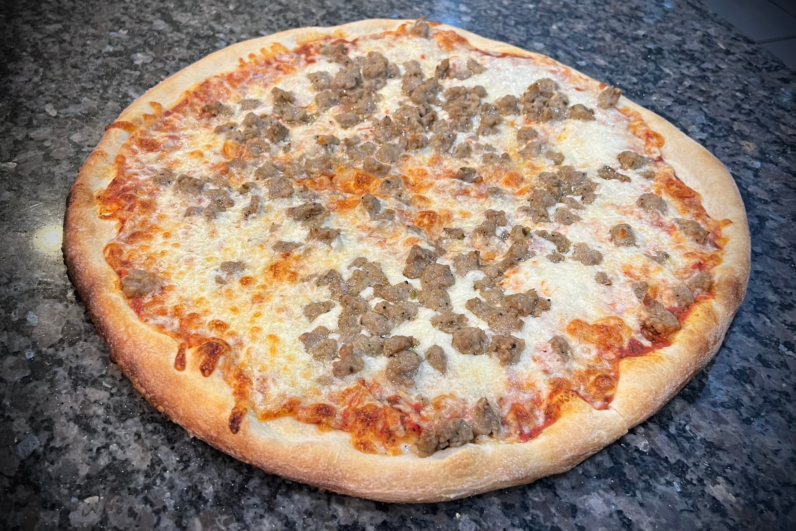 Order Sausage Pizza - Large 16'' food online from Margherita's Restaurant Pizzeria and Bar store, Laureldale on bringmethat.com
