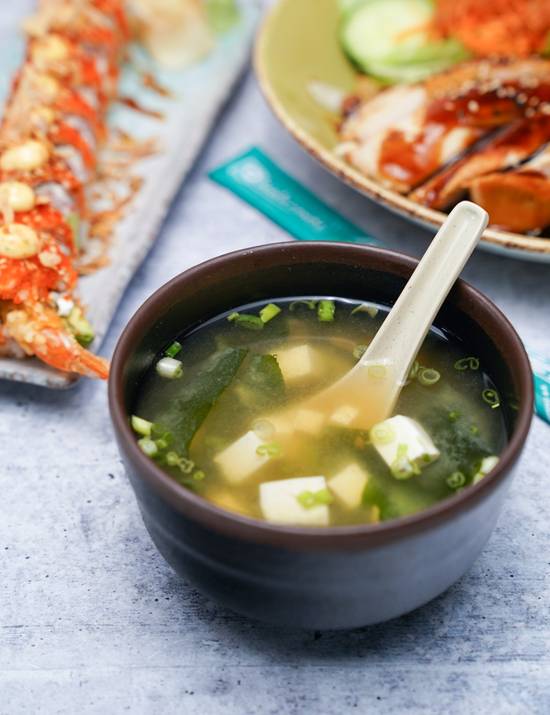 Order Miso Tofu Soup food online from Sushi Maki store, South Miami on bringmethat.com