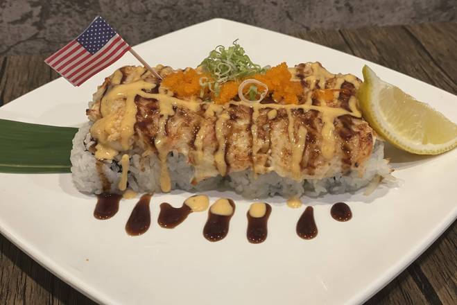 Order Baked Scallop Roll food online from O Sushi store, San Diego on bringmethat.com