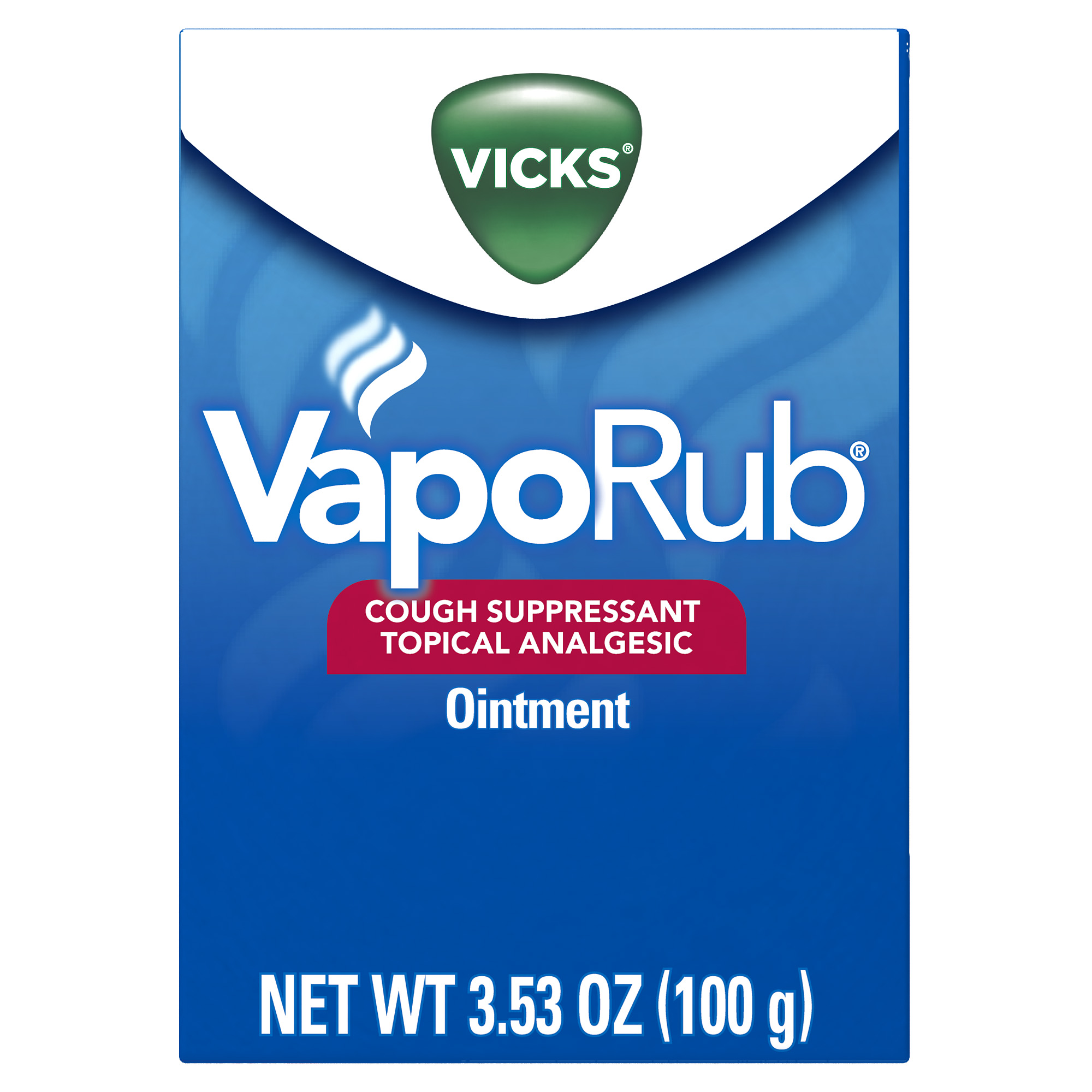 Order Vicks VapoRub Cough Suppressant Topical Analgesic Ointment, Original - 3.53 oz food online from Rite Aid store, SUFFOLK on bringmethat.com
