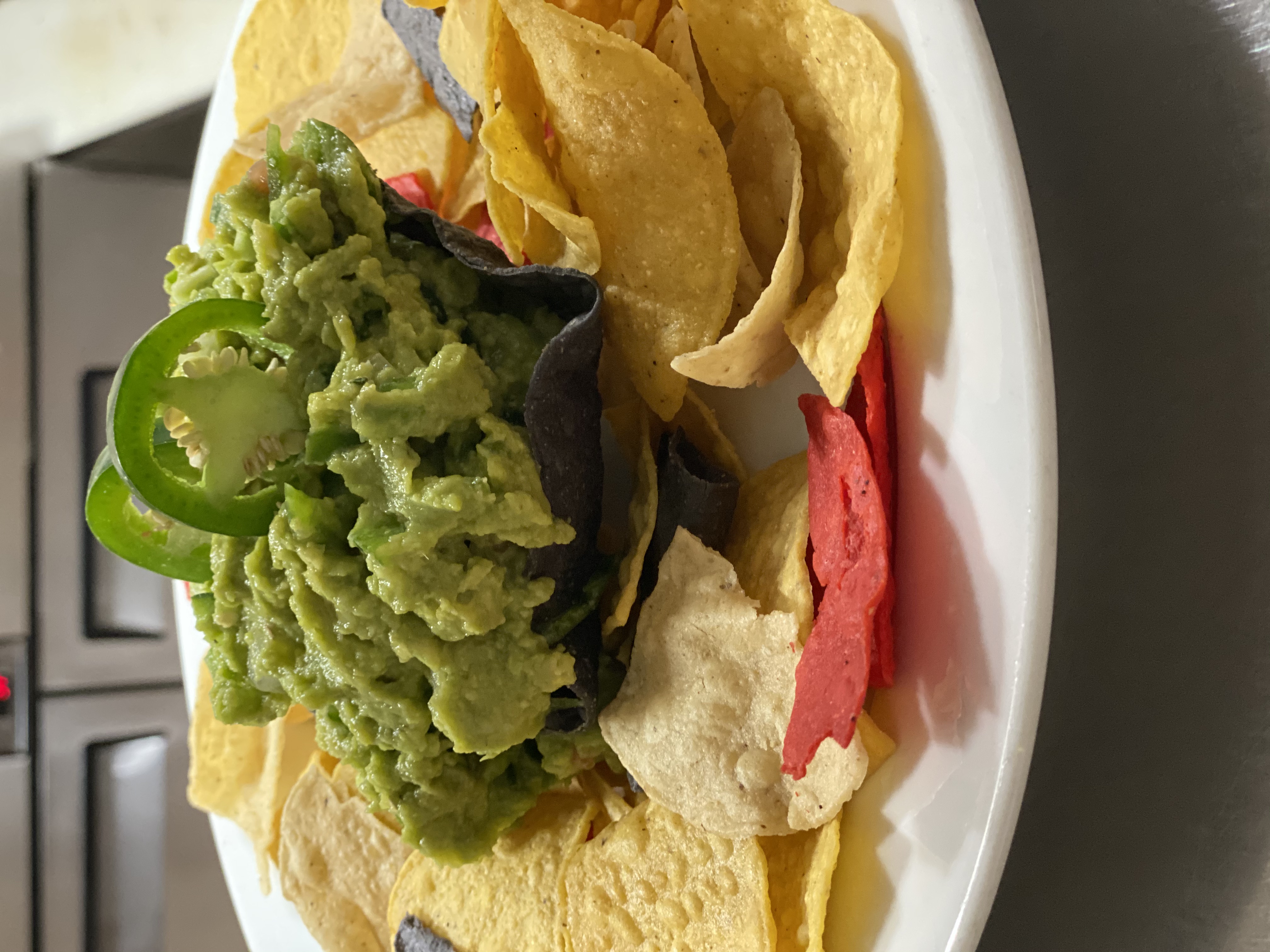 Order Guacamole and Chips food online from The Chile Pod store, Farmington on bringmethat.com