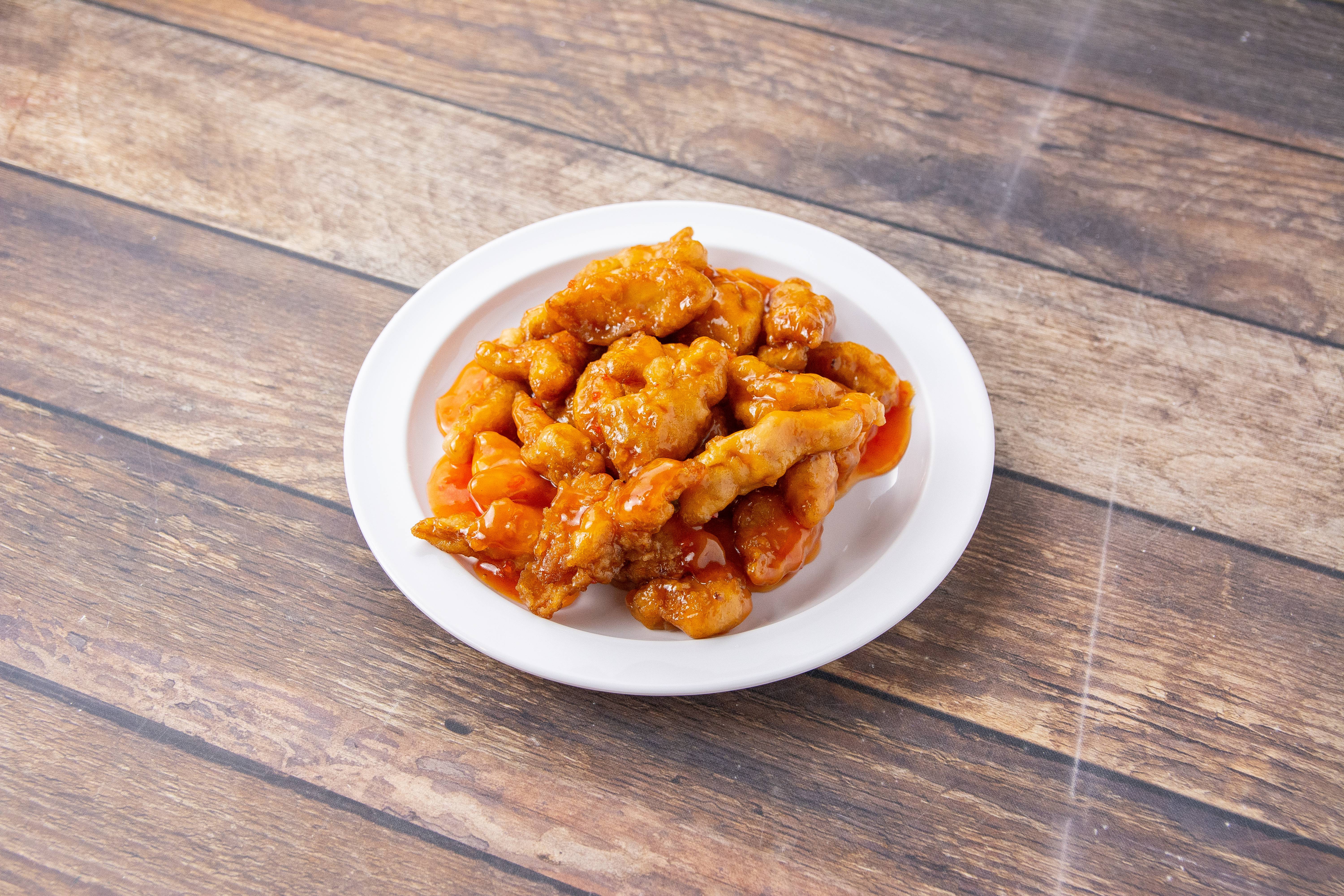 Order Orange Chicken food online from Uncle Wong Chinese Restaurant store, Oakley on bringmethat.com