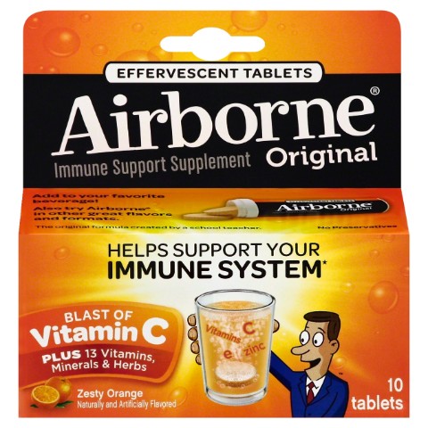 Order Airborne Effervescent Tabs Orange 10 Count food online from 7-Eleven store, West Hollywood on bringmethat.com