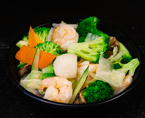 Order H5. Mixed Vegetable with Shrimp and Scallop food online from Jj Panda store, York on bringmethat.com