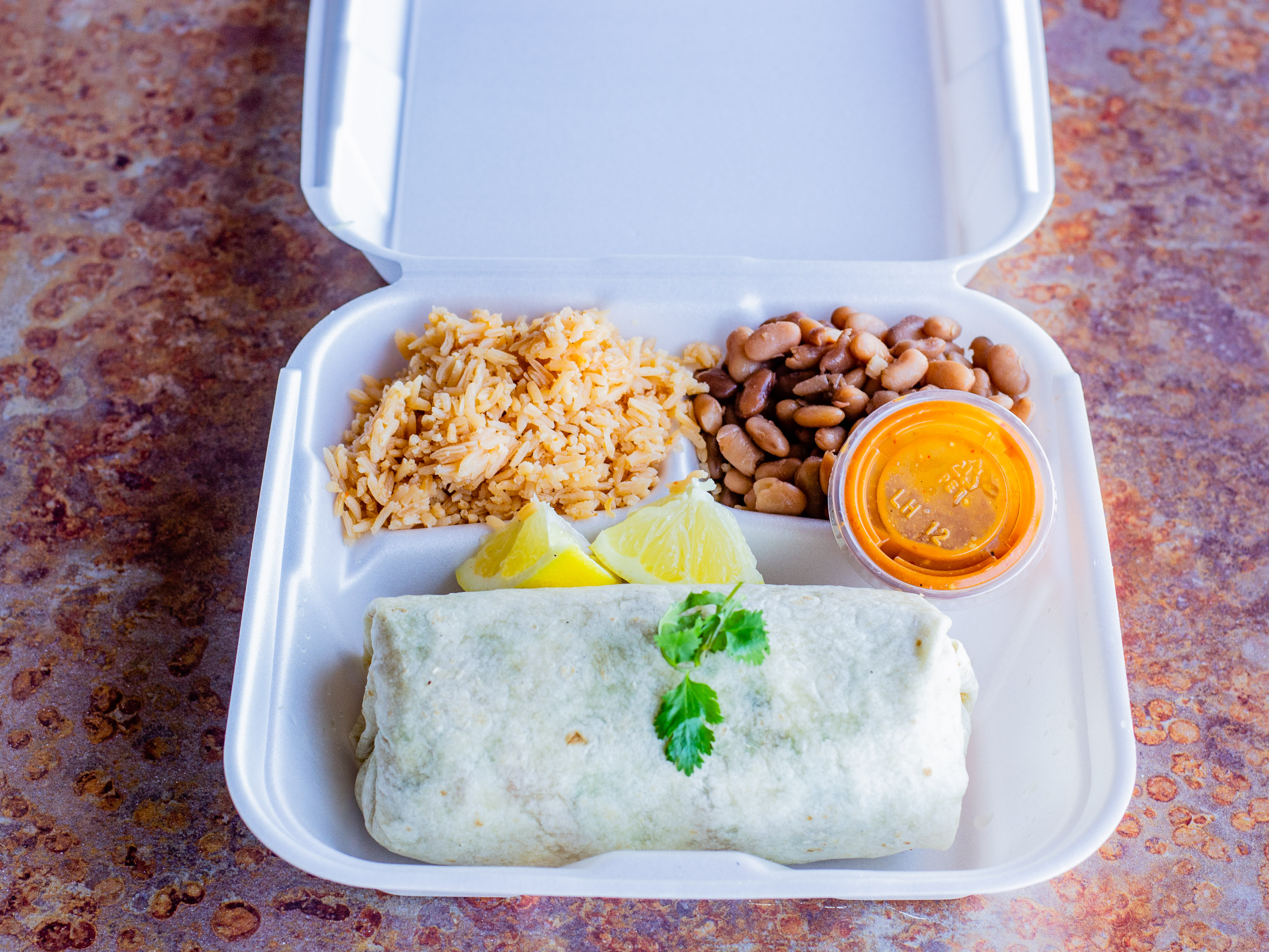 Order 12. Carne Asada Burrito food online from Donuts To Go store, Reedley on bringmethat.com