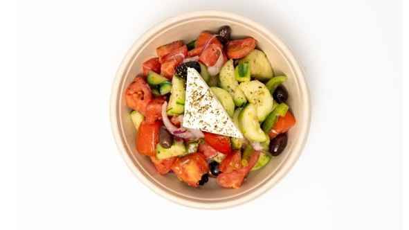 Order Greek Salad food online from Nick The Greek store, Livermore on bringmethat.com