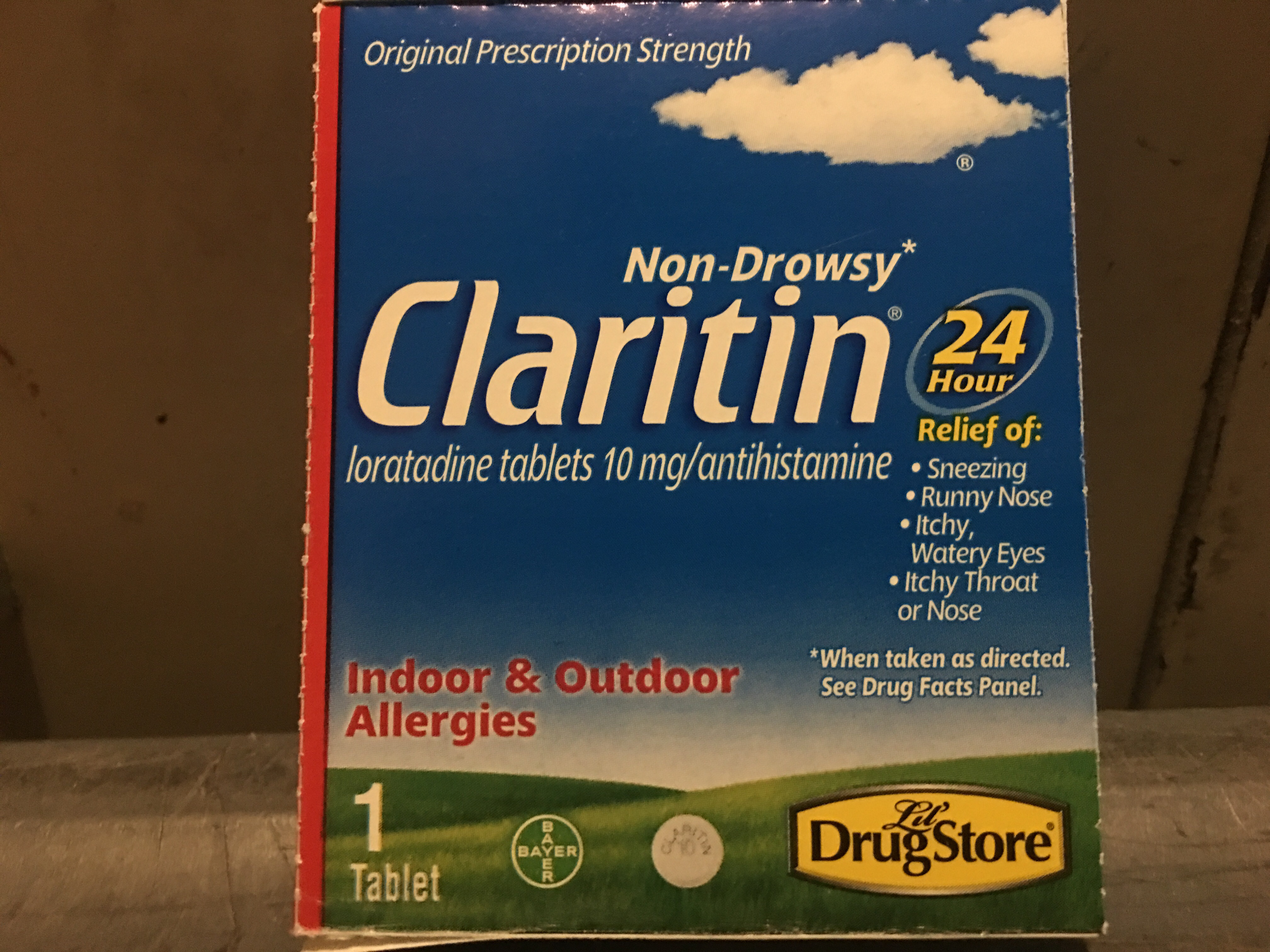 Order Claritin Non-Drowsy 1 dose  peg box food online from The Ice Cream Shop store, Providence on bringmethat.com