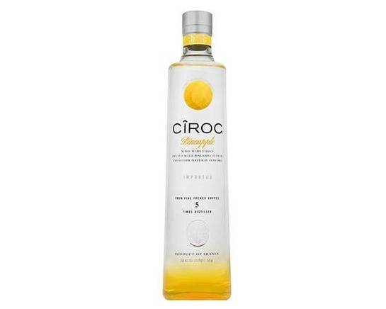 Order Cîroc  Pineapple, 750mL vodka (35.0% ABV) food online from Windy City Liquor Market store, El Cajon on bringmethat.com
