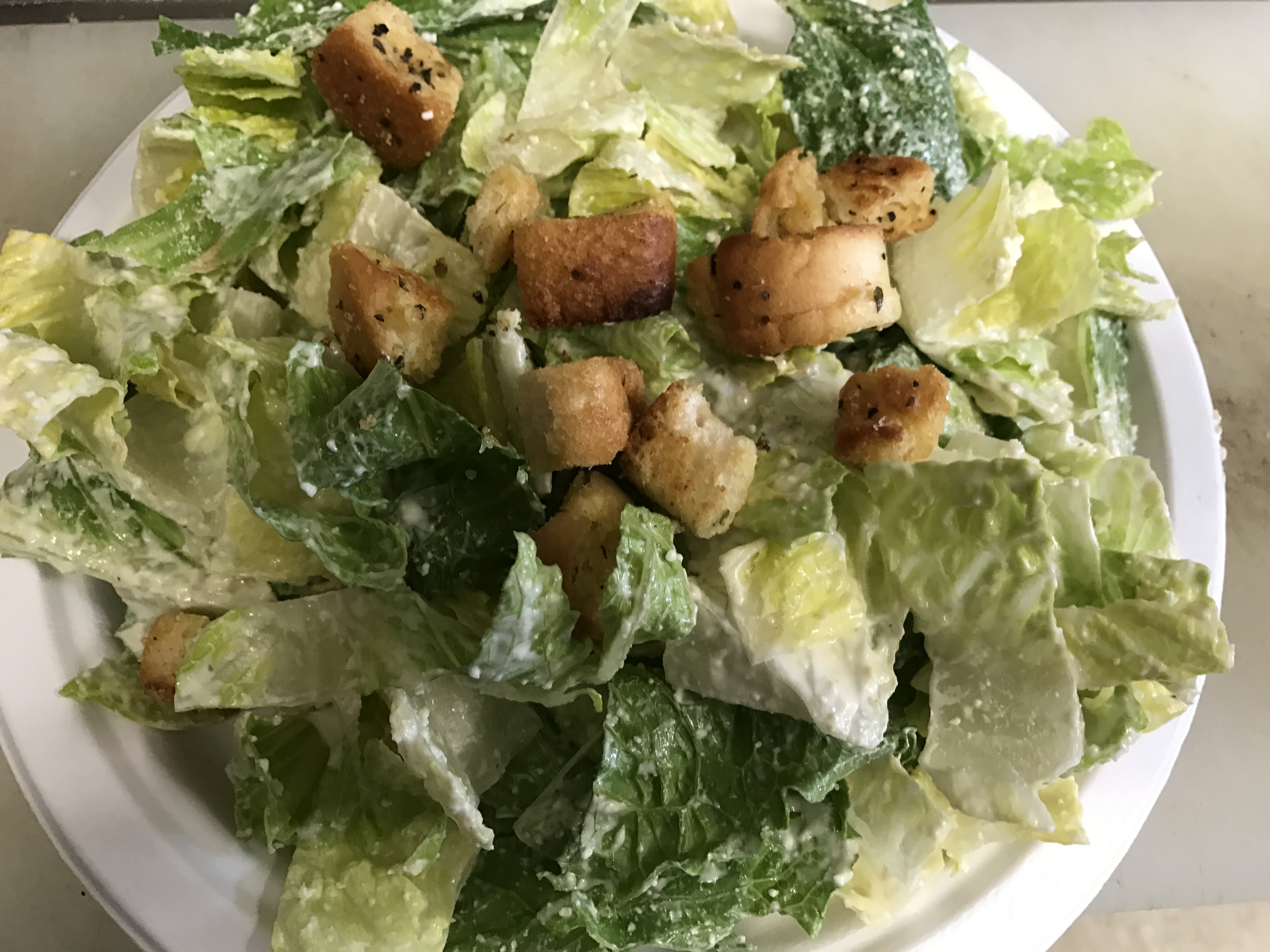 Order Grilled Chicken Caesar Salad food online from Natalie's Pizza store, Allston on bringmethat.com