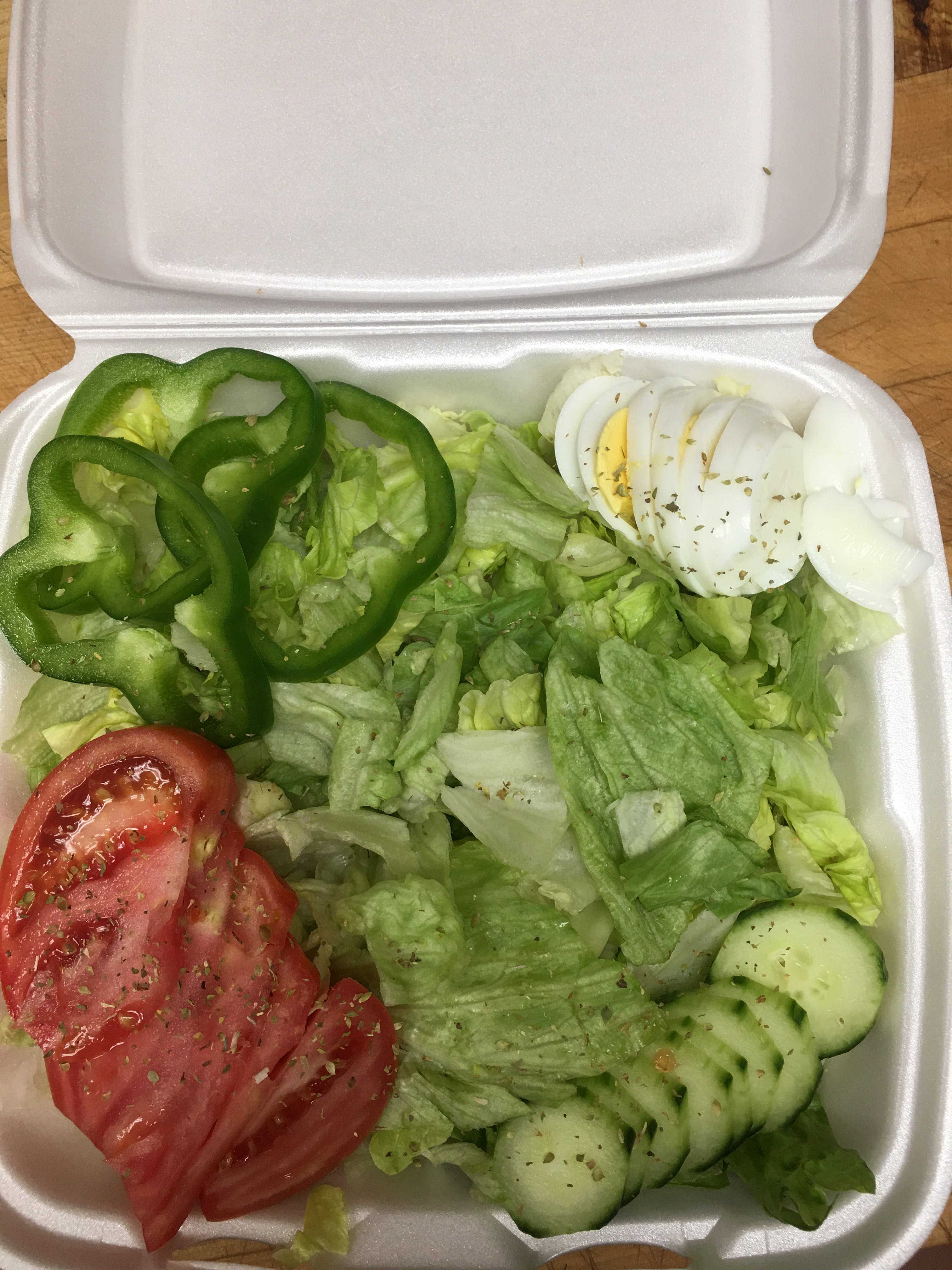 Order Tossed Green Salad - Salad food online from New Tiny Hoagie Shop store, Media on bringmethat.com