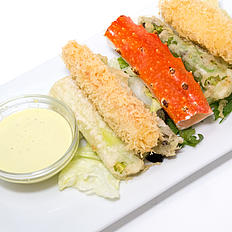 Order King Crab Tempura 帝王蟹天妇罗 A food online from Jin Fine Asian Cuisine store, Brookline on bringmethat.com