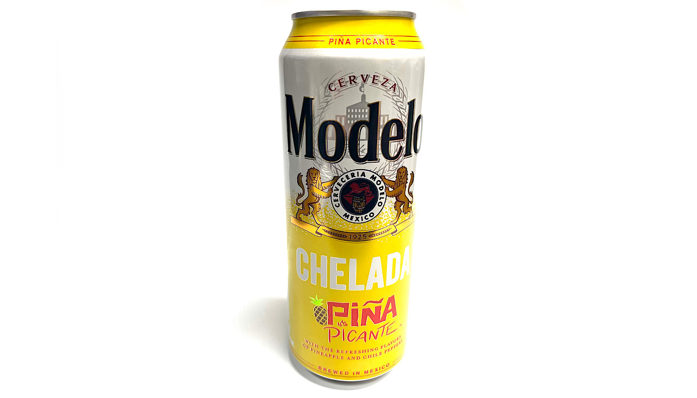 Order MODELO CHELADA PINA PICANTE 24oz CAN food online from K-Town Beer & Wine Food Mart store, Los Angeles on bringmethat.com